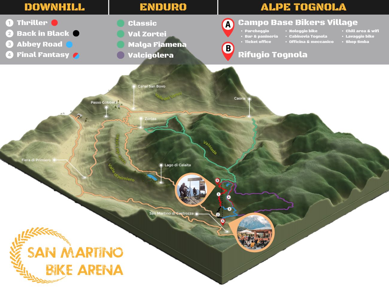 Mappa San Martino Bike Arena Estate